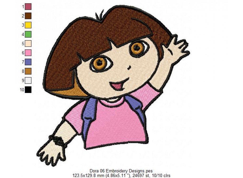 Dora 06 Embroidery Designs