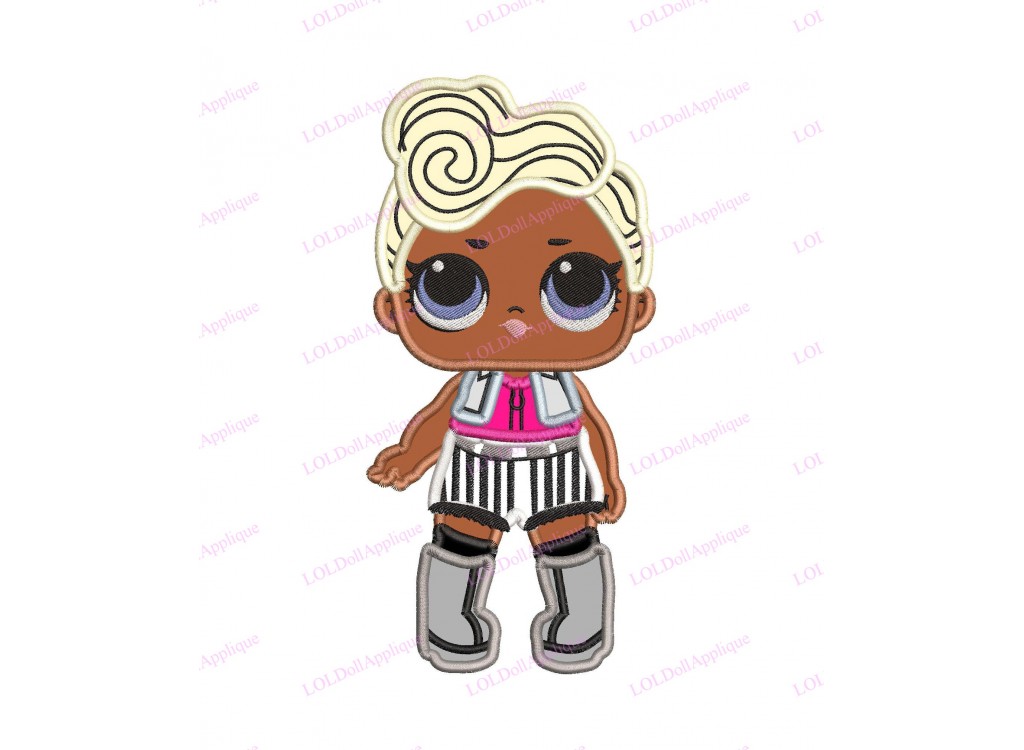 Funky QT LOL Dolls Surprise Applique Design