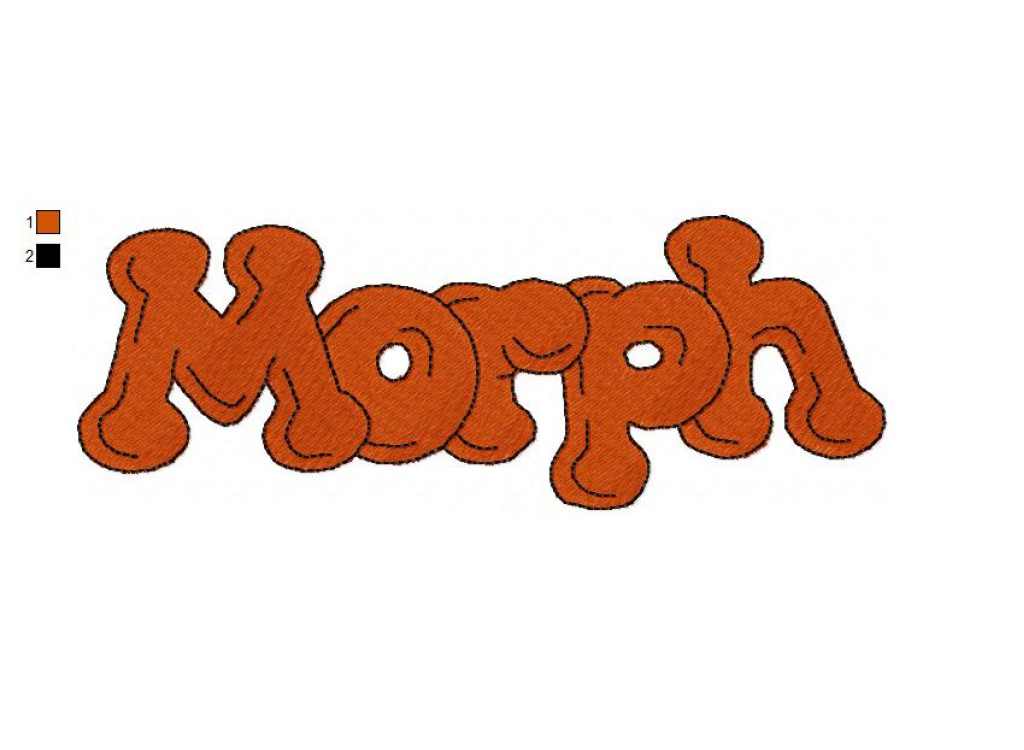 Logo The New Adventures of Morph Embroidery Design