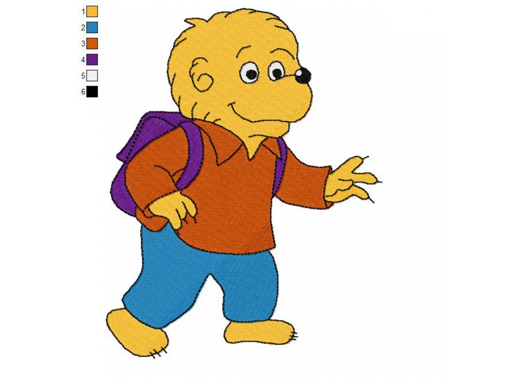 The Berenstain Bears 09 Embroidery Design