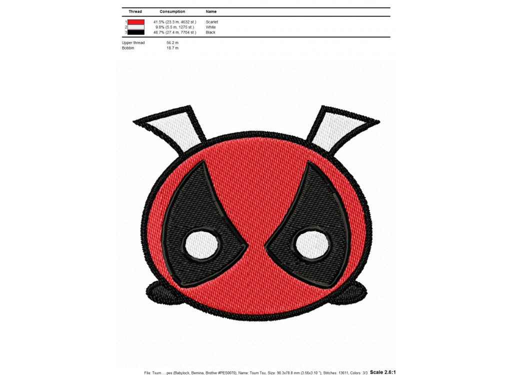 tsum tsum deadpool