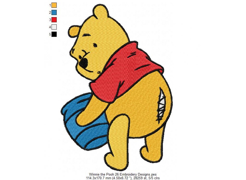 Winnie the Pooh 26 Embroidery Designs