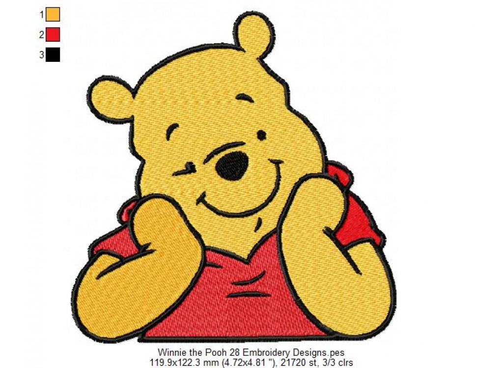 Winnie the Pooh 28 Embroidery Designs