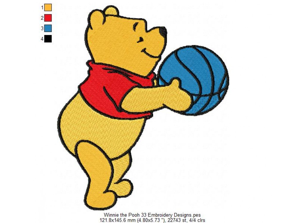 Winnie the Pooh 33 Embroidery Designs