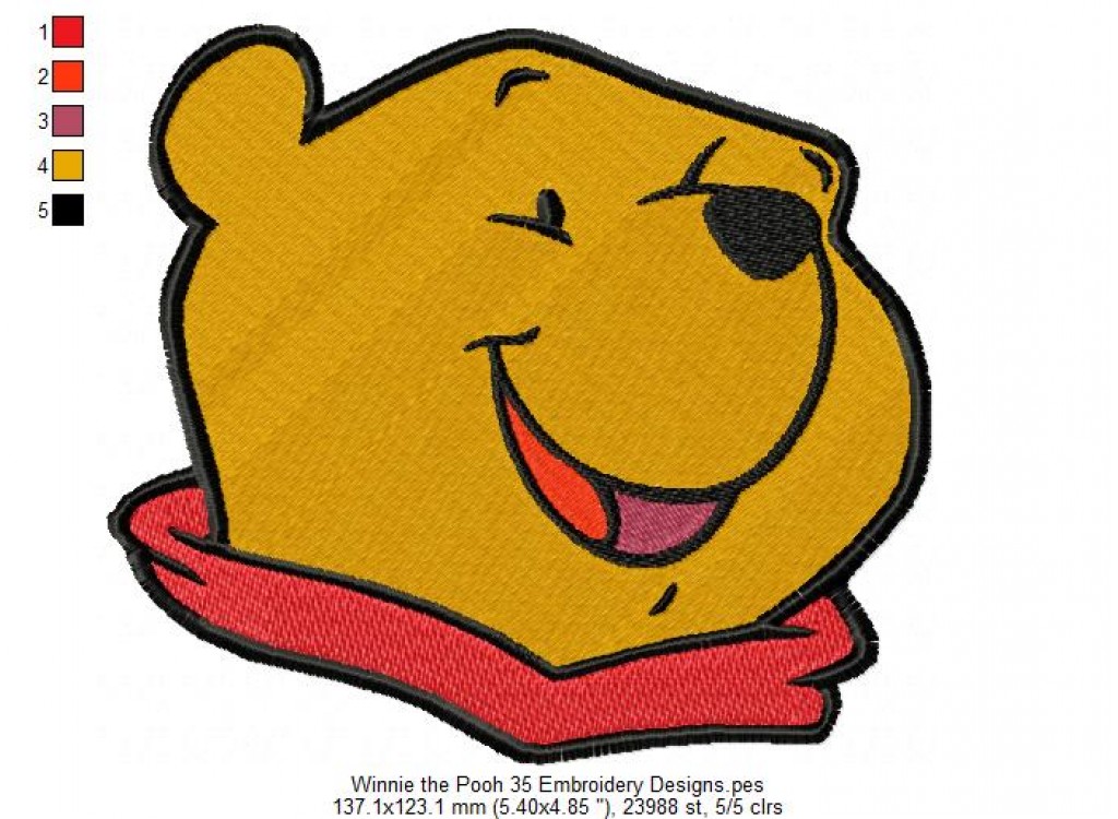 Winnie the Pooh 35 Embroidery Designs