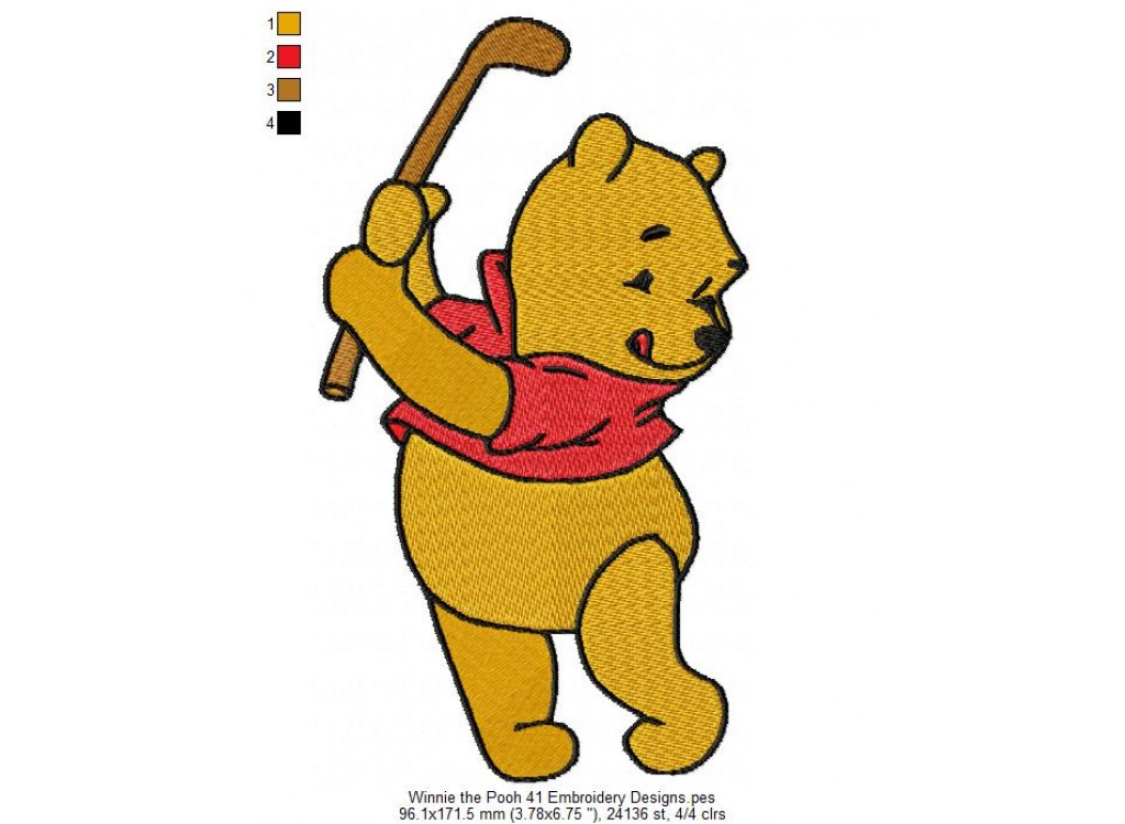 Winnie the Pooh 41 Embroidery Designs